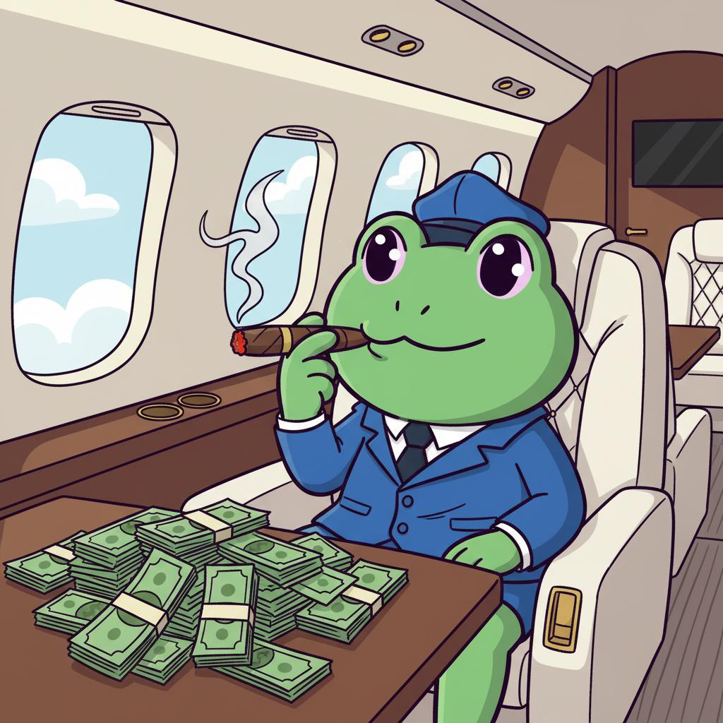 Frog with cigar